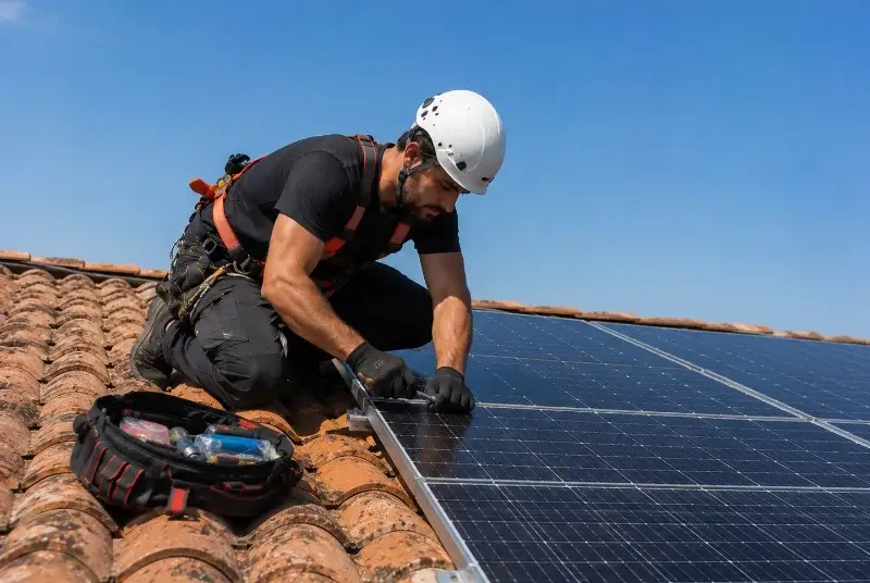 Maintenance et monitoring de panneaux solaires à Sainte-Néomaye