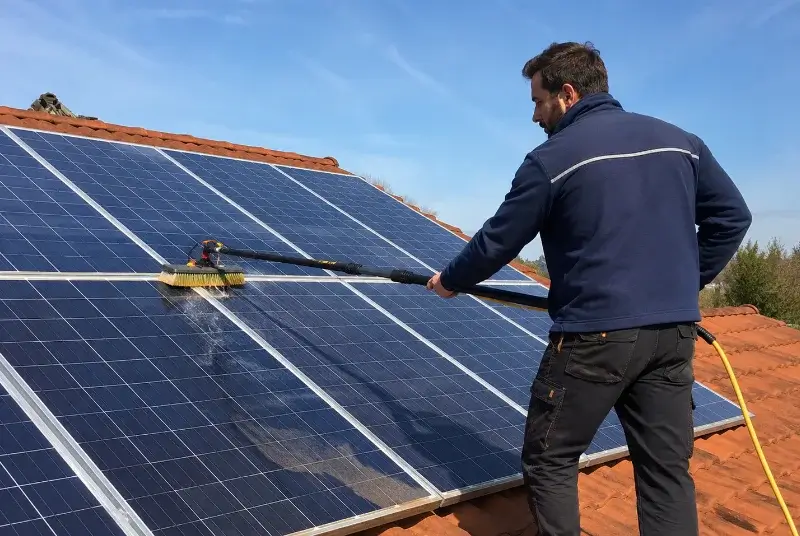 Nettoyage et entretien de panneaux solaires à Sainte-Néomaye