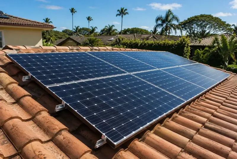 Installation de panneaux solaires à Sainte-Néomaye